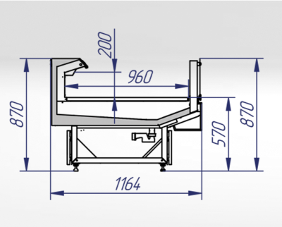 Витрина холодильная CRYSPI VENETO CRYSTAL SELF 1875